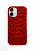 Red crocodile phone case