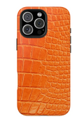 orange crocodile phone case