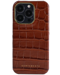 brown crocodile phone case